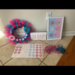 Gender Reveal Party Supplies- Donut theme